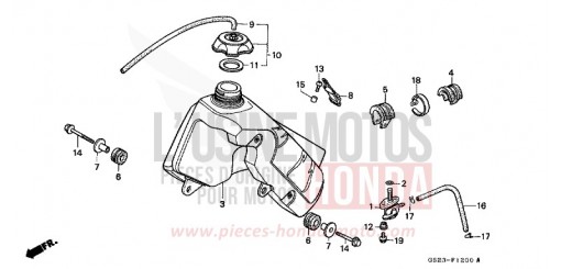 FUEL TANK CR80RN de 1992